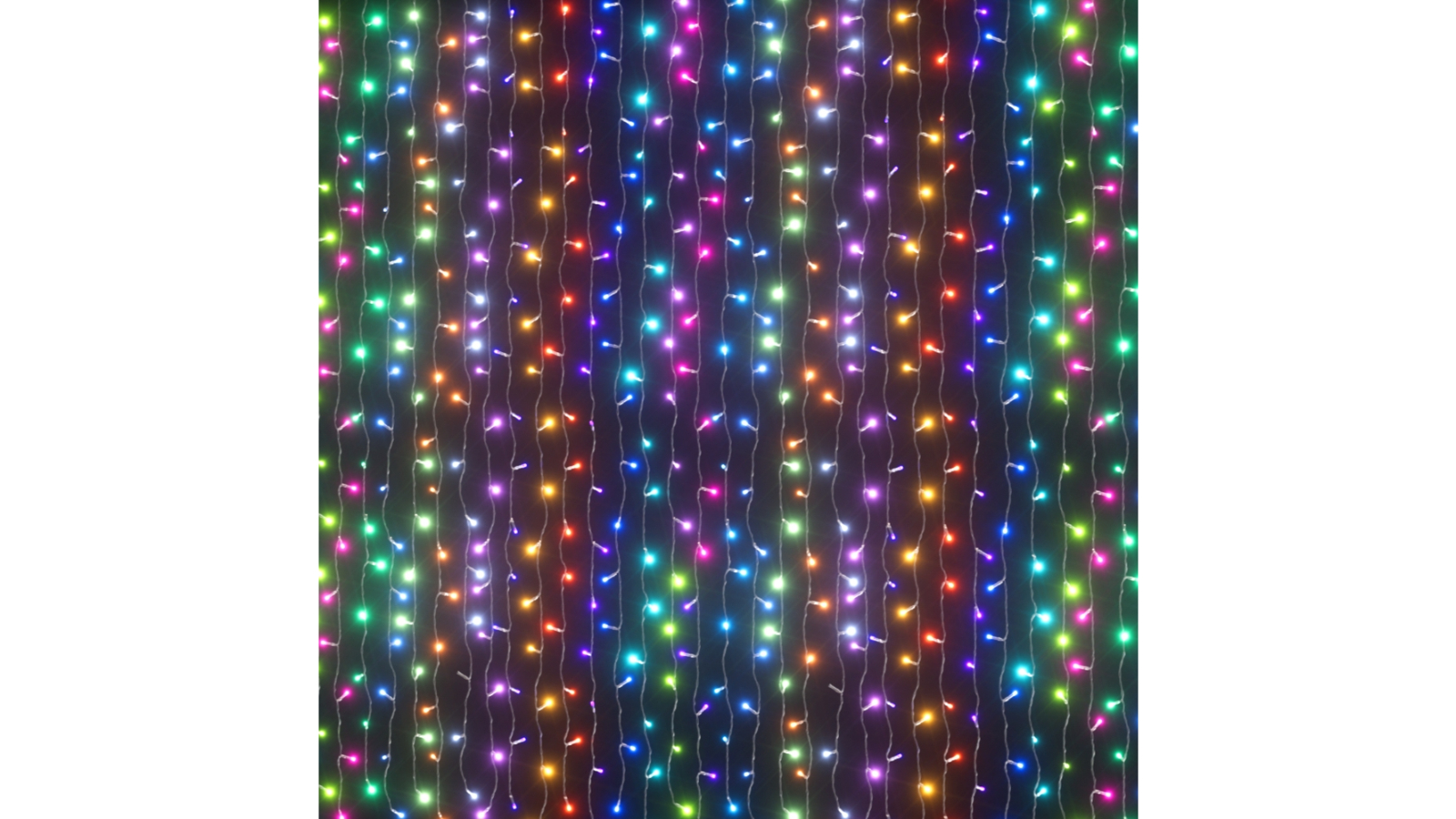 Jingle Jollys 960 LED RGB Remote Hanging Fairy Backdrop Christmas Curtain Light - 6 x 3m