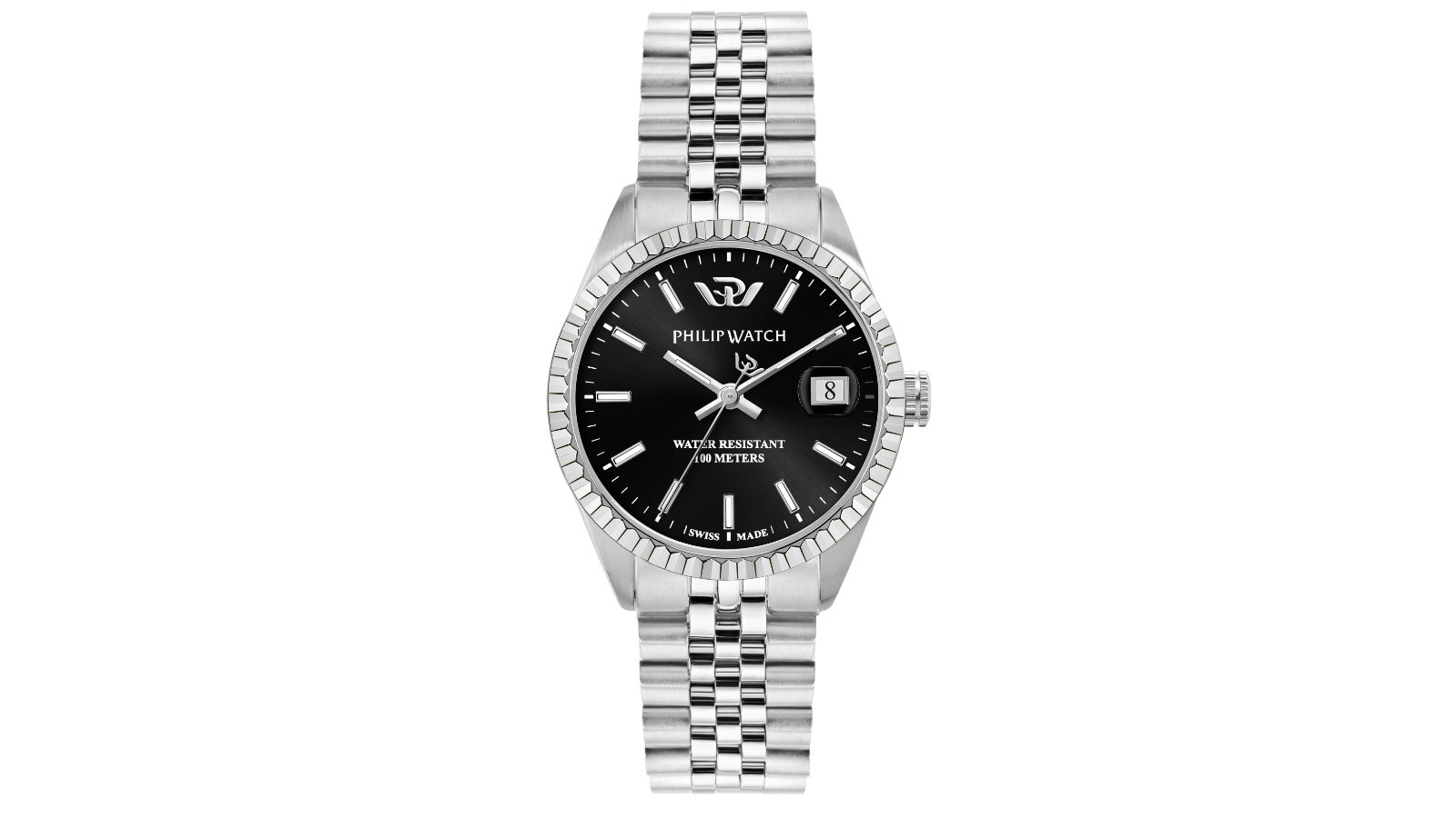 Philip Watch 3.5cm Caribe Swiss Made Womens - Silver