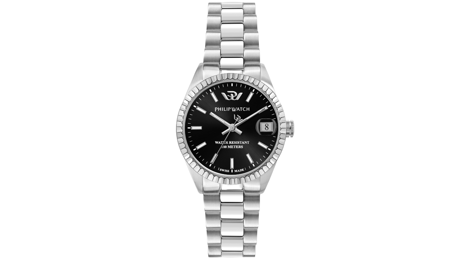 Philip Watch 3.1cm Caribe Swiss Made Black Dial