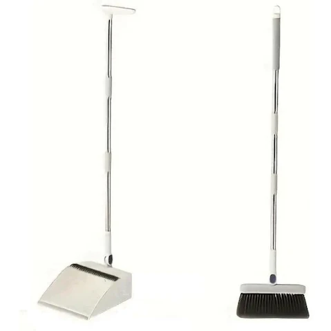 NNETM Clean Like a Pro with Our Premium Upright Dustpan and Broom Set