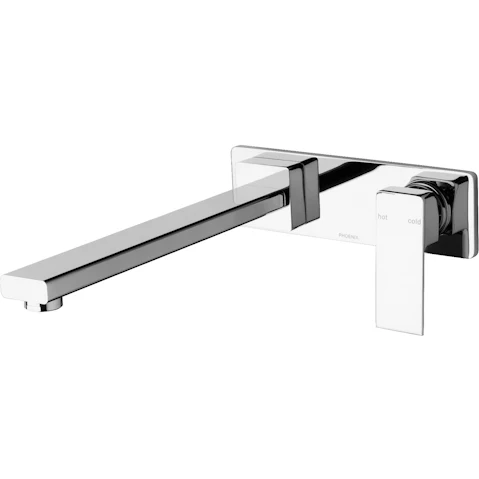 Phoenix Radii 280mm Wall Bath Mixer Set - Chrome