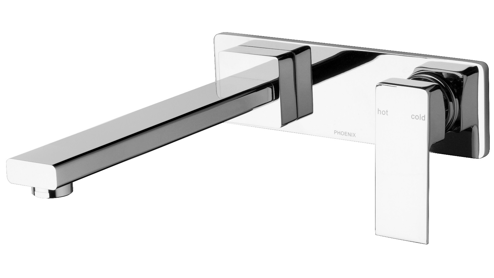 Phoenix Radii 230mm Wall Bath Mixer Set  - Chrome