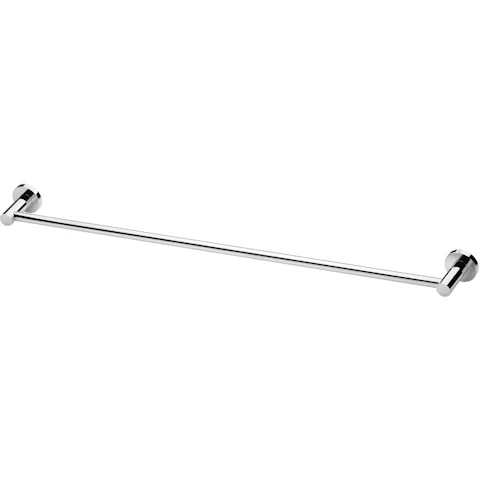 Phoenix Radii 800mm Round Plate Single Towel Rail - Chrome