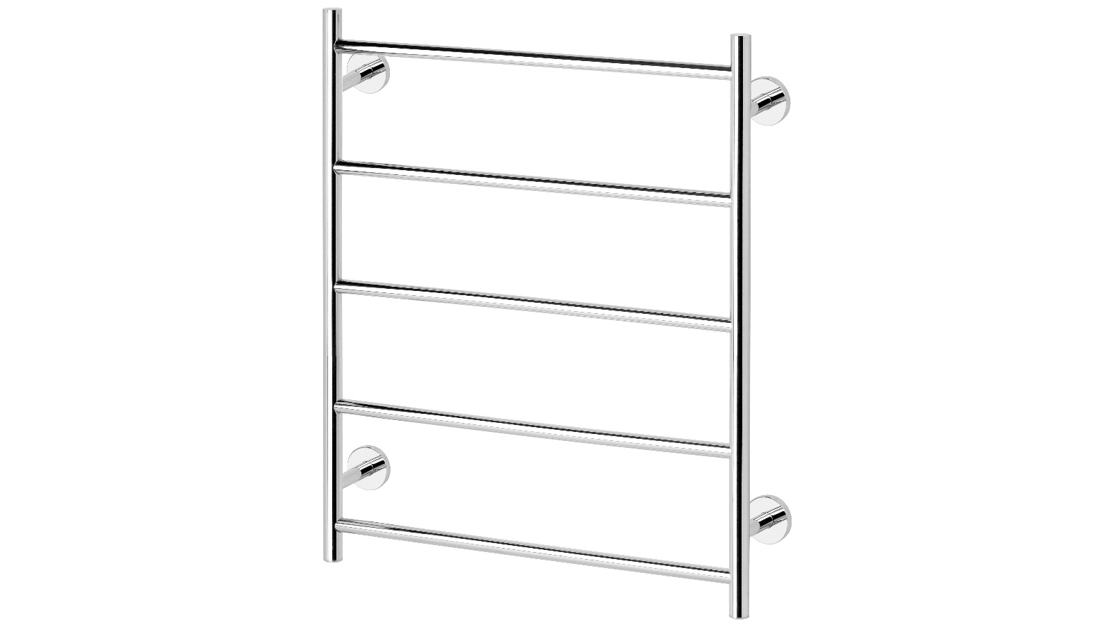 Phoenix Radii Round Plate 550x740mm Towel Ladder - Chrome