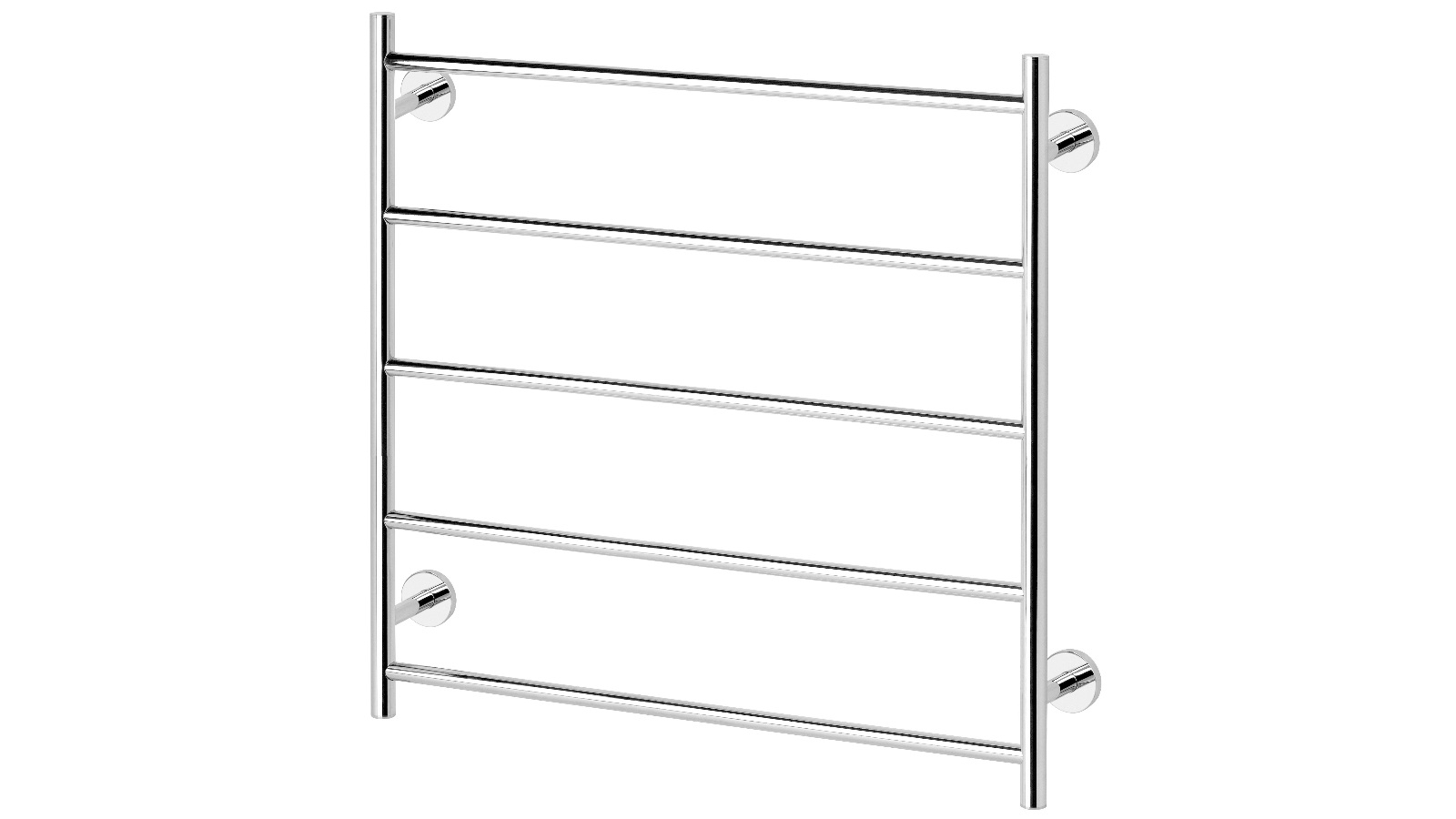 Phoenix Radii Round Plate 750x740mm Towel Ladder - Chrome