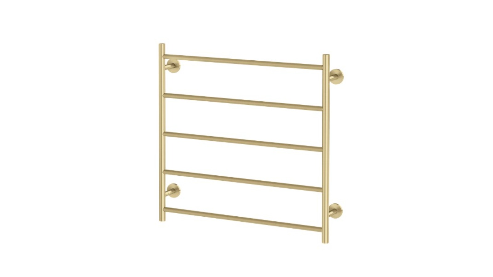 Phoenix Radii 750 x 740mm Heated Towel Ladder - Brushed Gold
