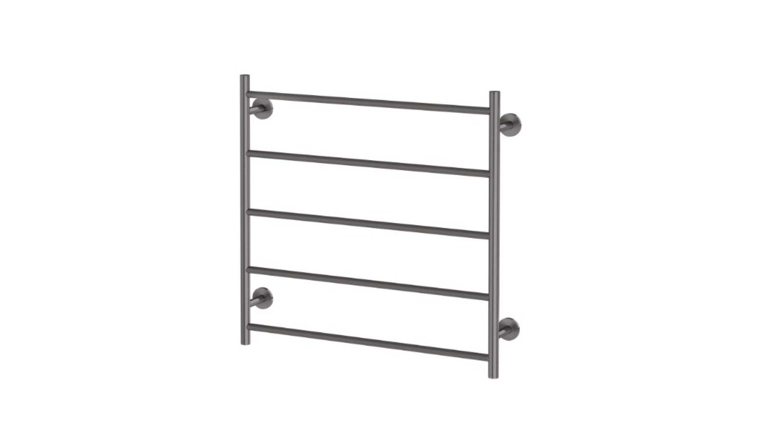 Phoenix Radii 750 x 740mm Heated Towel Ladder - Brushed Carbon