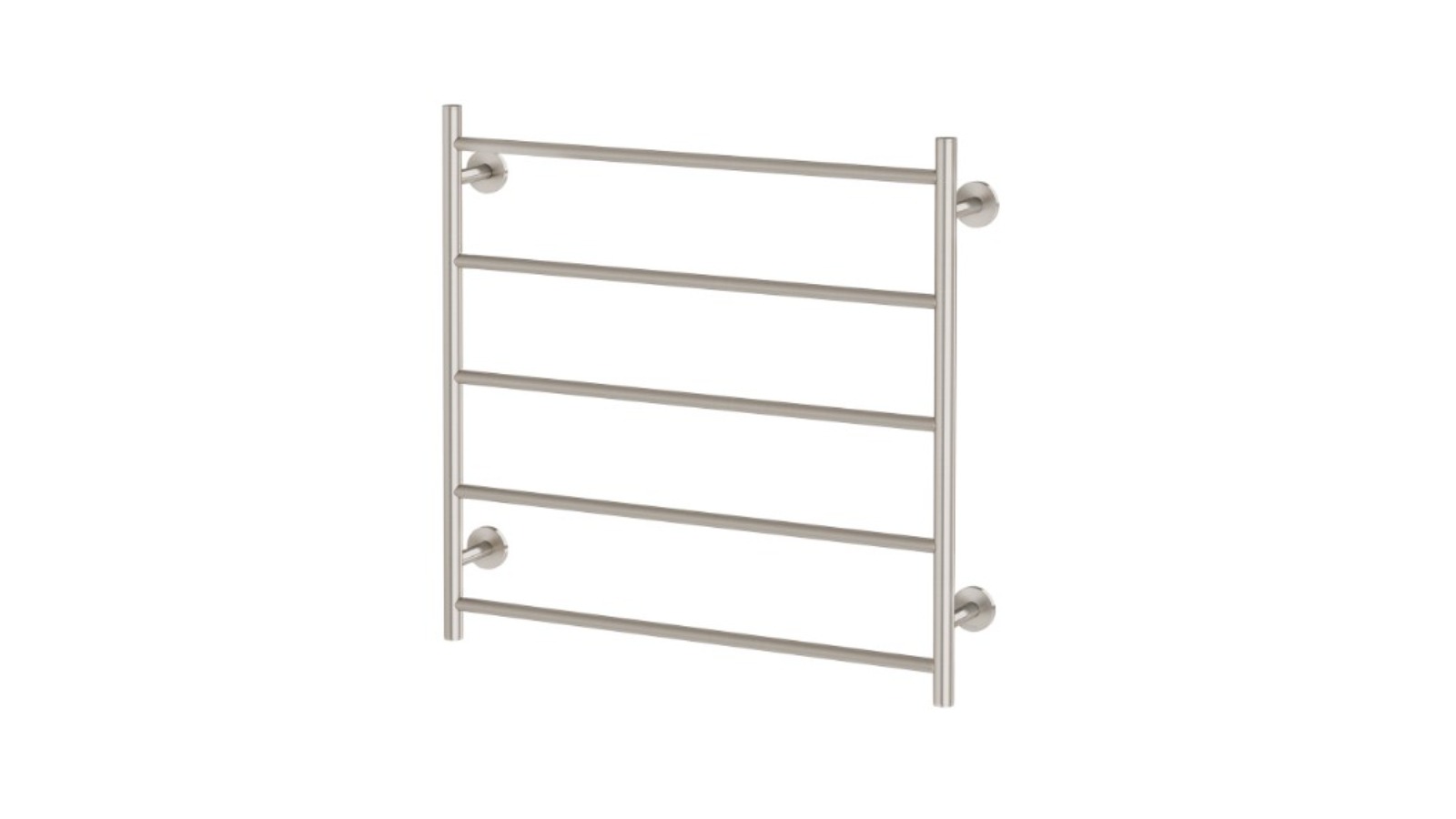 Phoenix Radii 750 x 740mm Heated Towel Ladder - Brushed Nickel