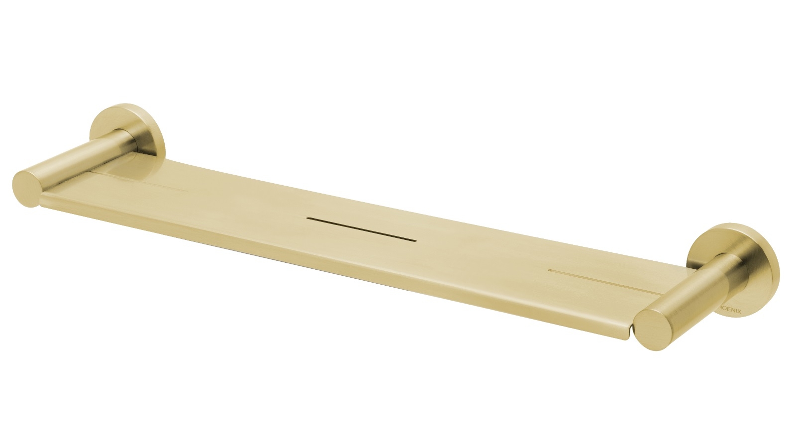 Phoenix Radii Metal Shelf Round Plate - Brushed Gold