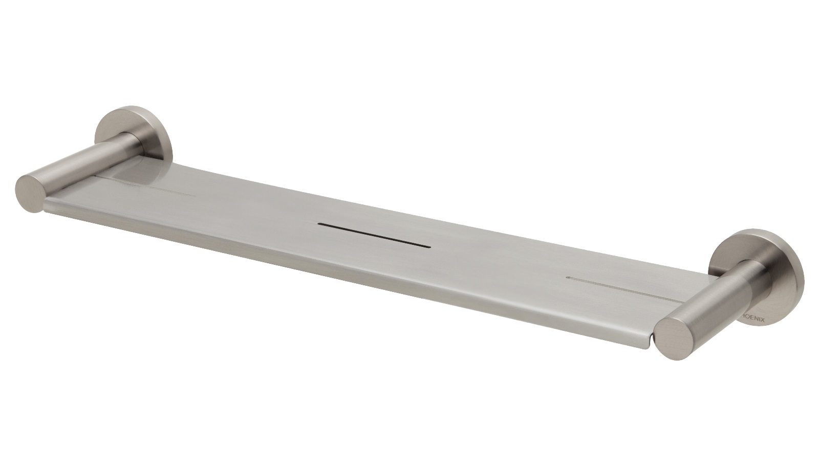 Phoenix Radii Metal Shelf Round Plate - Brushed Nickel
