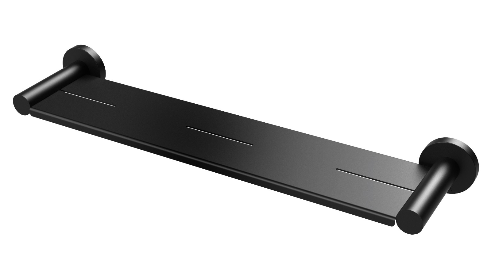 Phoenix Radii Metal Shelf Round Plate Matte Black Harvey Norman