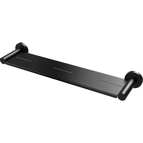 Phoenix Radii Metal Shelf Round Plate - Matte Black