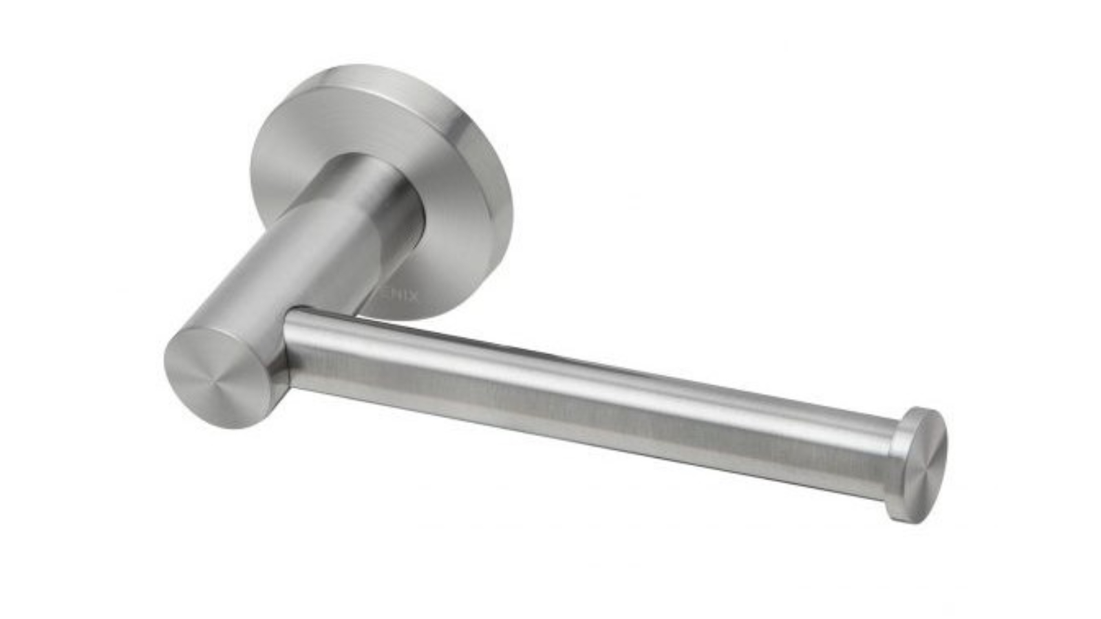 Phoenix Radii Toilet Roll Holder Round Plate - Stainless Steel