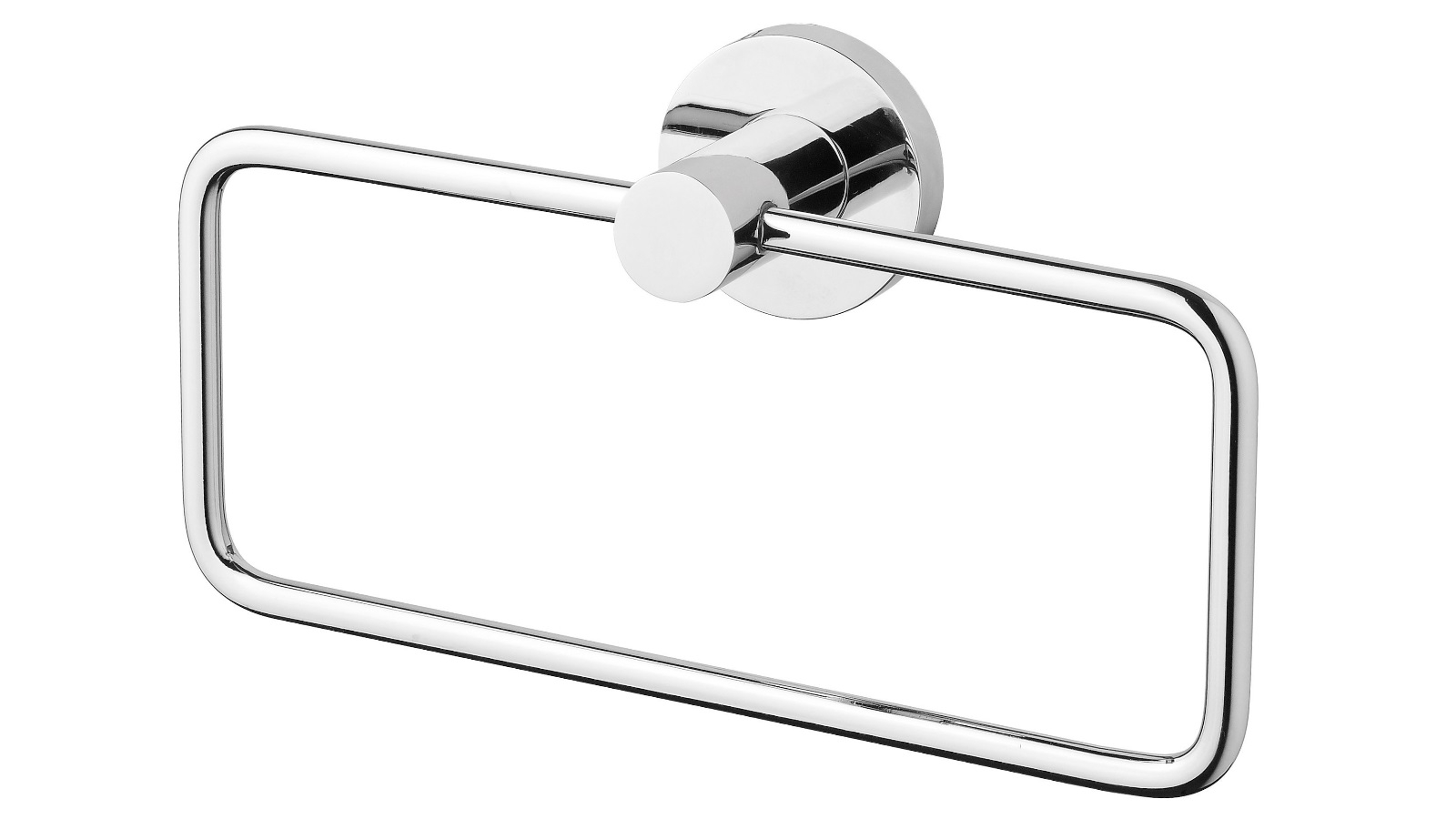 Phoenix Radii Round Plate Hand Towel Holder - Chrome