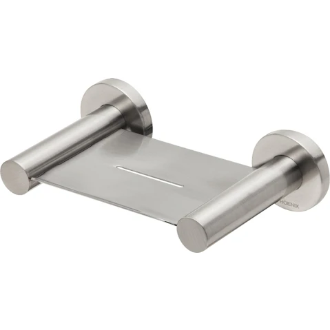 Phoenix Radii Round Plate Soap Dish - Brushed Nickel