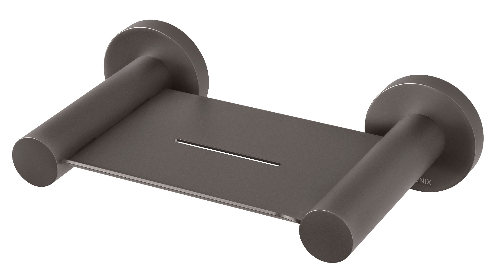 Phoenix Radii Round Plate Soap Dish - Gun Metal