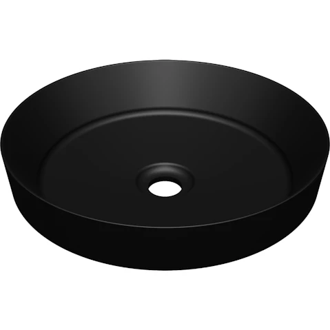 Timberline Radius 400mm Inset Basin - Matte Black