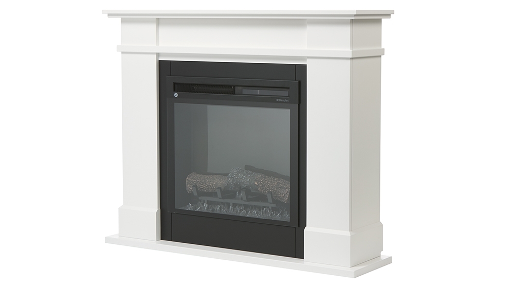 Dimplex 1.5kW Rail Electric Fireplace White Harvey Norman