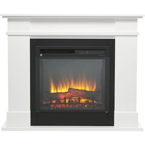 Dimplex 1.5kW Rail Electric Fireplace - White