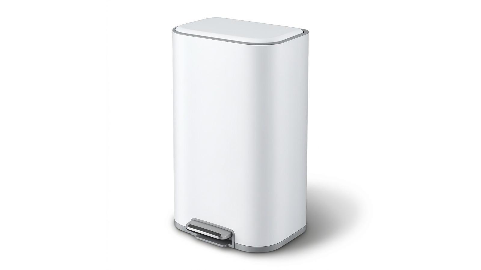 Cefito 40 Litre Steel Kitchen Pedal Bin - White