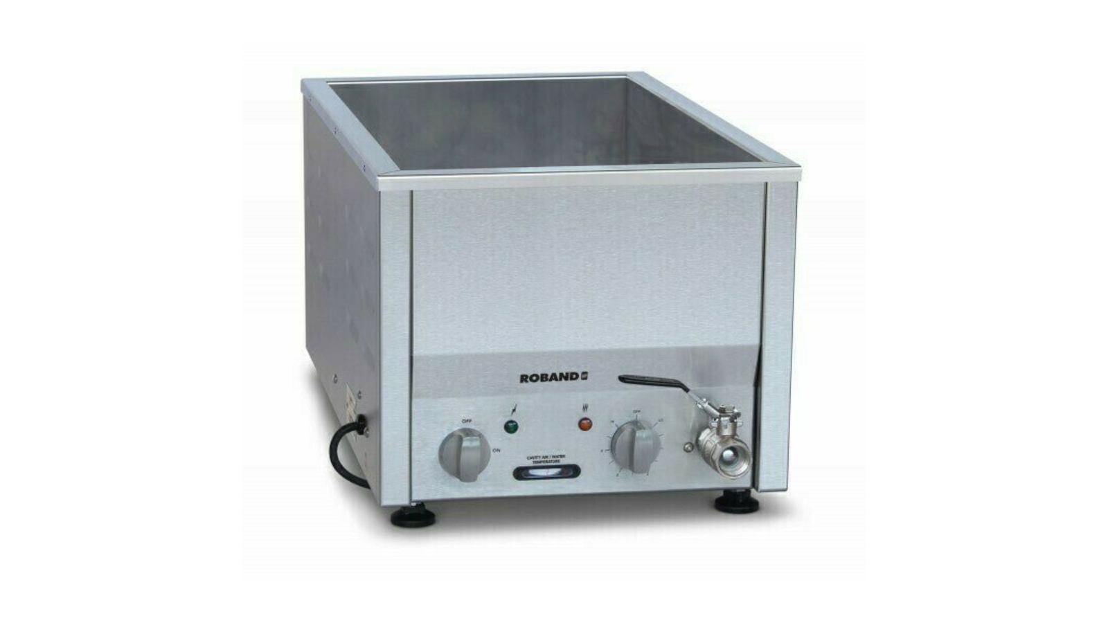 Roband 2 x 1/2 Size Counter Top Bain Marie Narrow with Thermostat No Pan