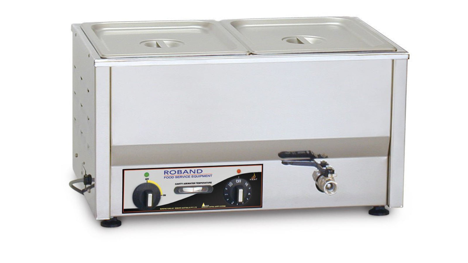 Roband 3 x 1/3 Size Pans Counter Top Bain Marie - 10cm