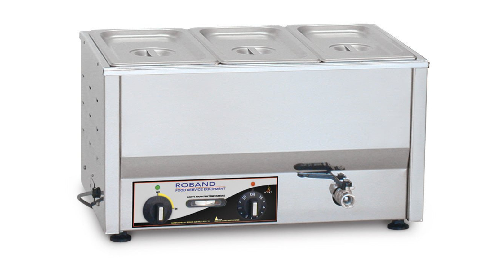 Roband 3 x 1/3 Size Pans Counter Top Bain Marie - 15cm
