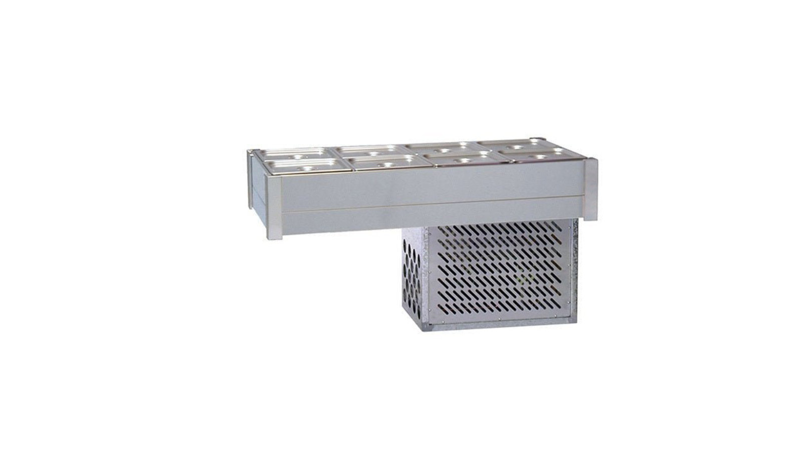 Roband 8 x 1/2 Size Double Row Refrigerated Bain Marie without Pan