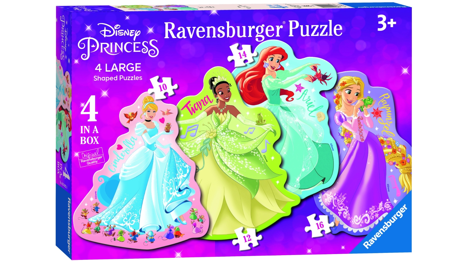 Ravensburger 4 in a Box Shaped Puzzle - Disney Princess