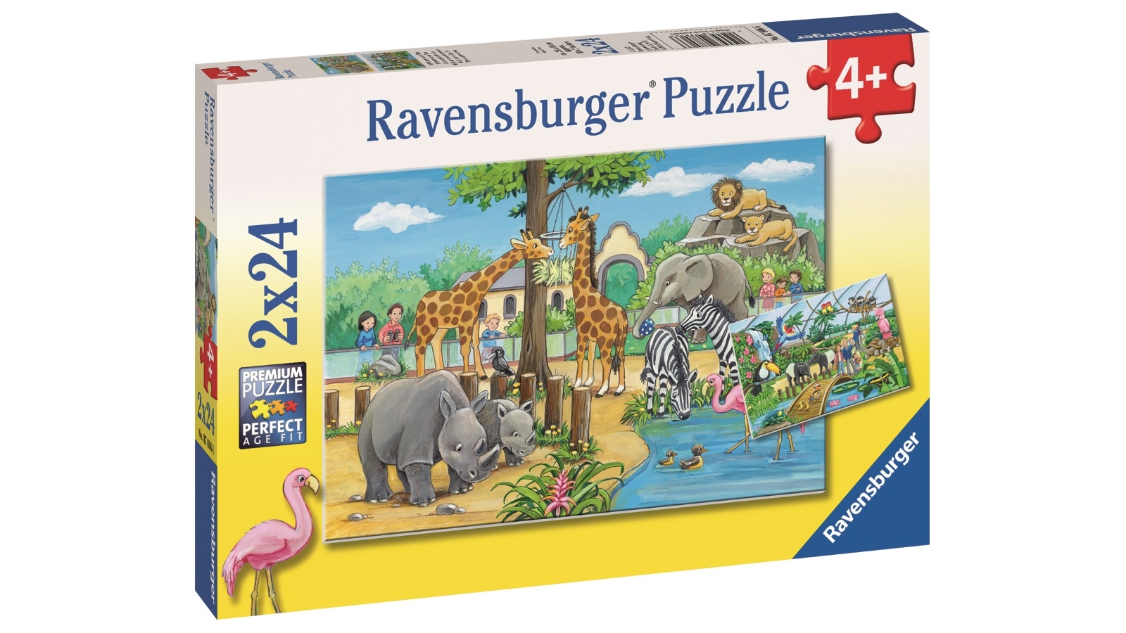 Ravensburger 2x24 Piece Welcome To The Zoo Puzzle