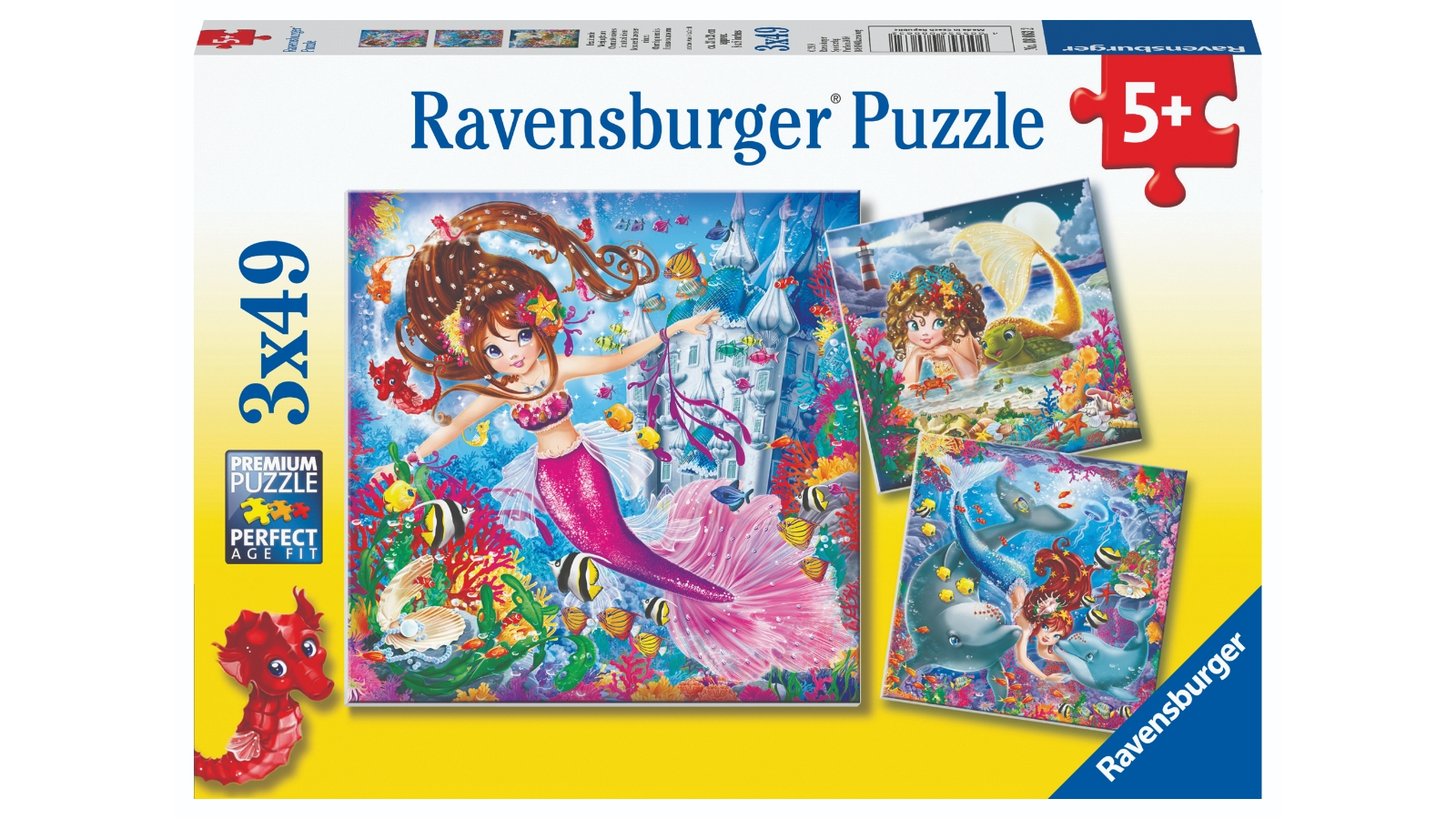Ravensburger Charming Mermaids 3x49 Piece Puzzle Pack