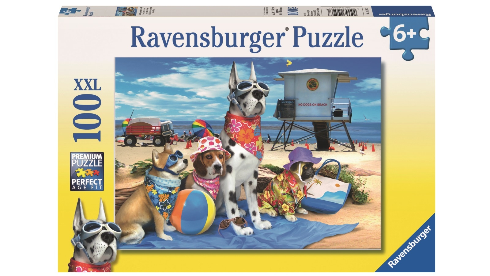 Ravensburger 100 Piece No Dogs On The Beach Puzzle