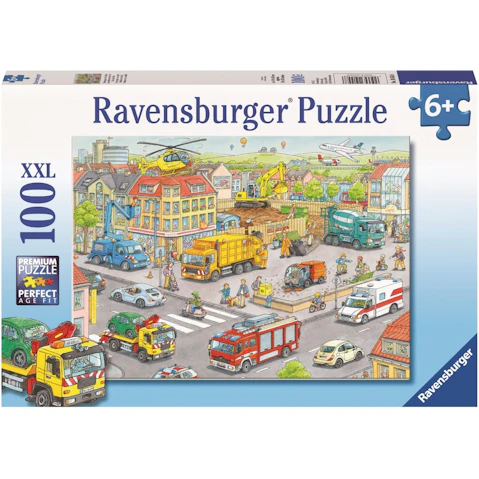 Ravensburger 100 Piece Vehicles In The City Puzzle