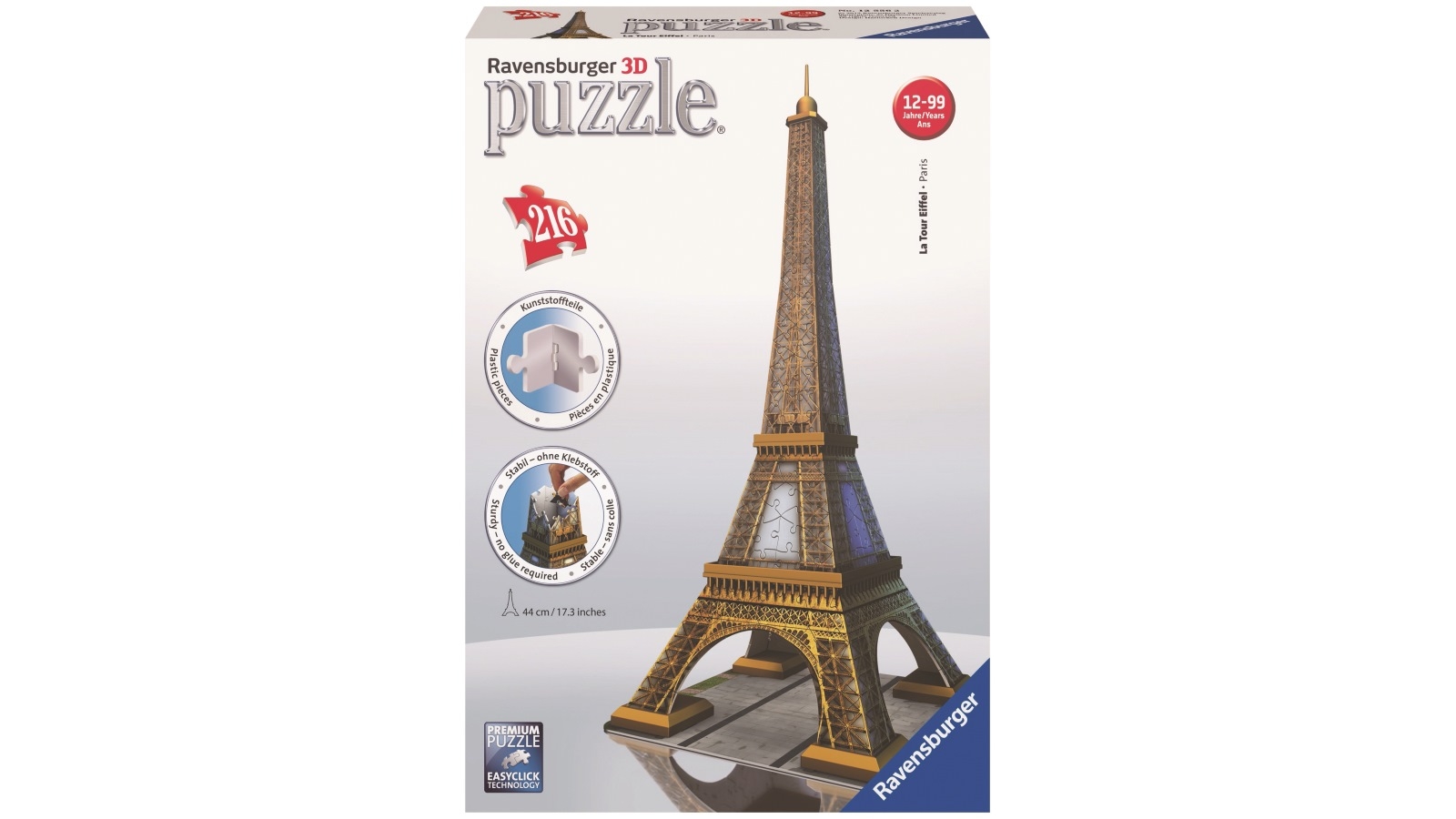 Ravensburger 216 Piece Eiffel Tower 3D Puzzle