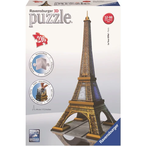 Ravensburger 216 Piece Eiffel Tower 3D Puzzle