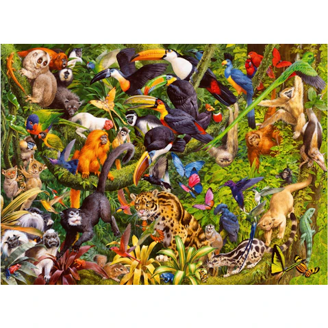 Ravensburger Marvelous Menagerie Puzzle - 200 Piece