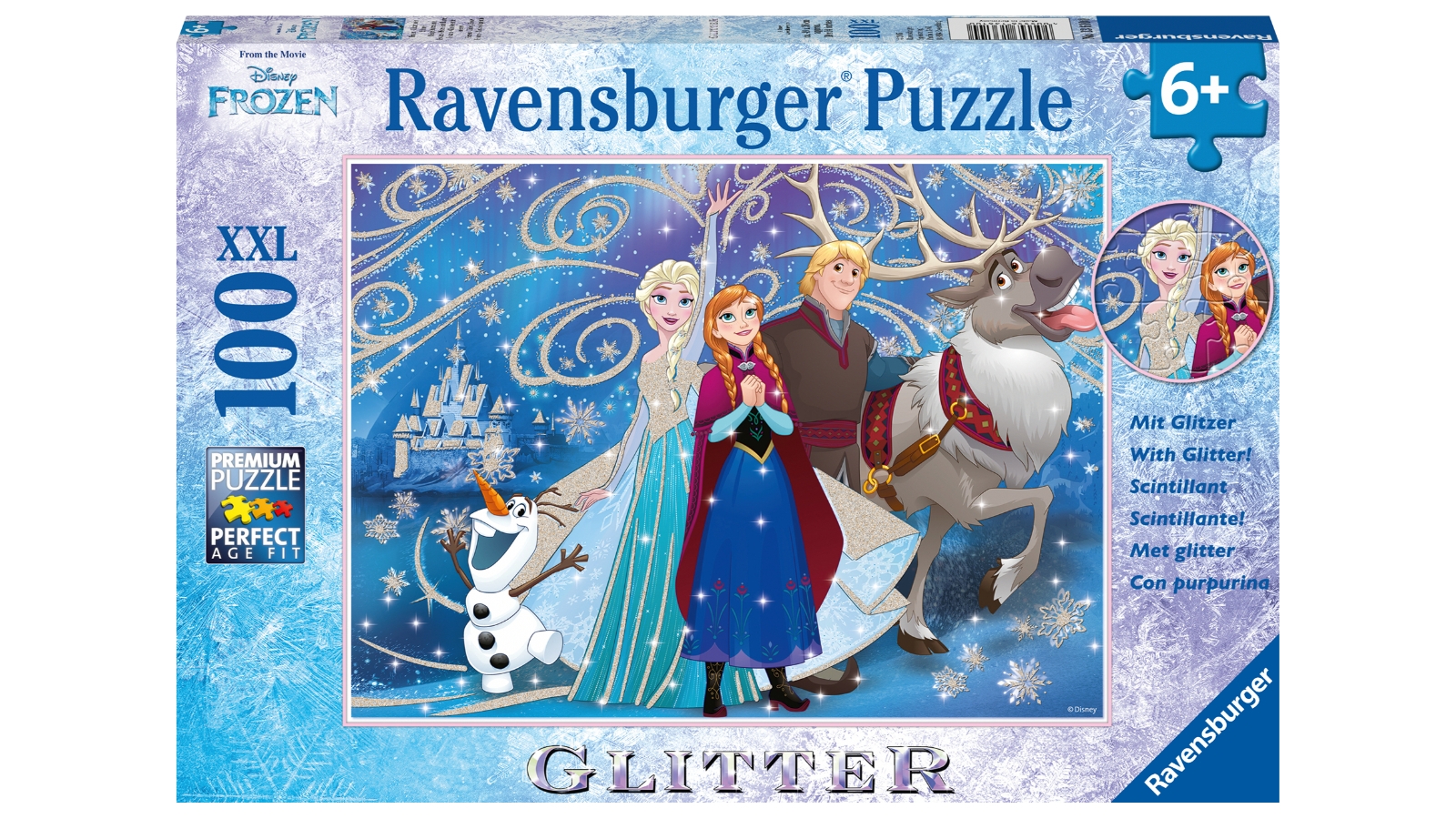 Ravensburger Disney Frozen Glittery Snow 100 Piece Puzzle