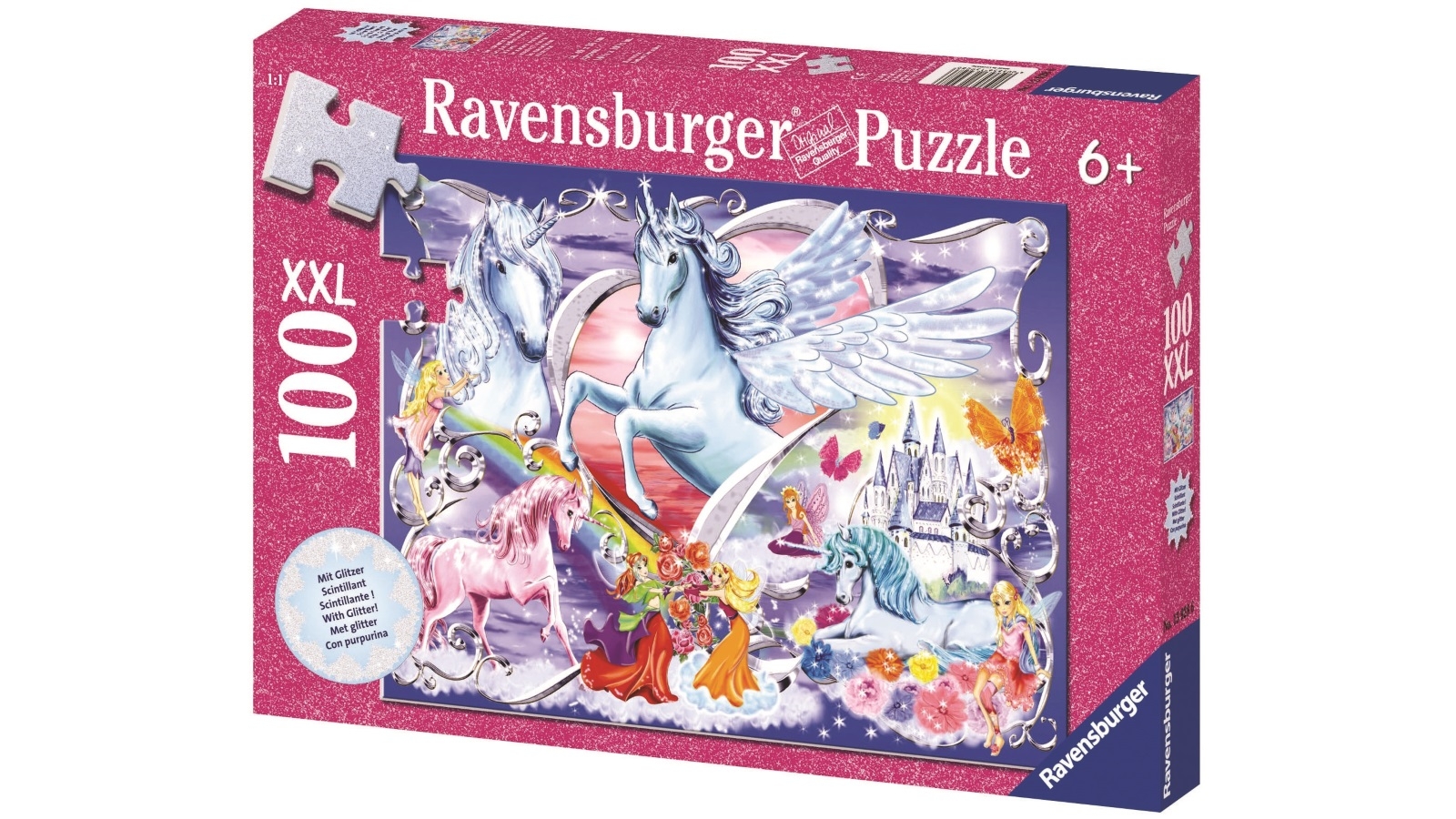 Ravensburger Amazing Unicorns Glitter 100 Piece Jigsaw Puzzle
