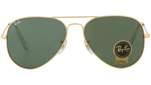 Ray-Ban Aviator Classic Sunglasses Gold/Green Harvey Norman