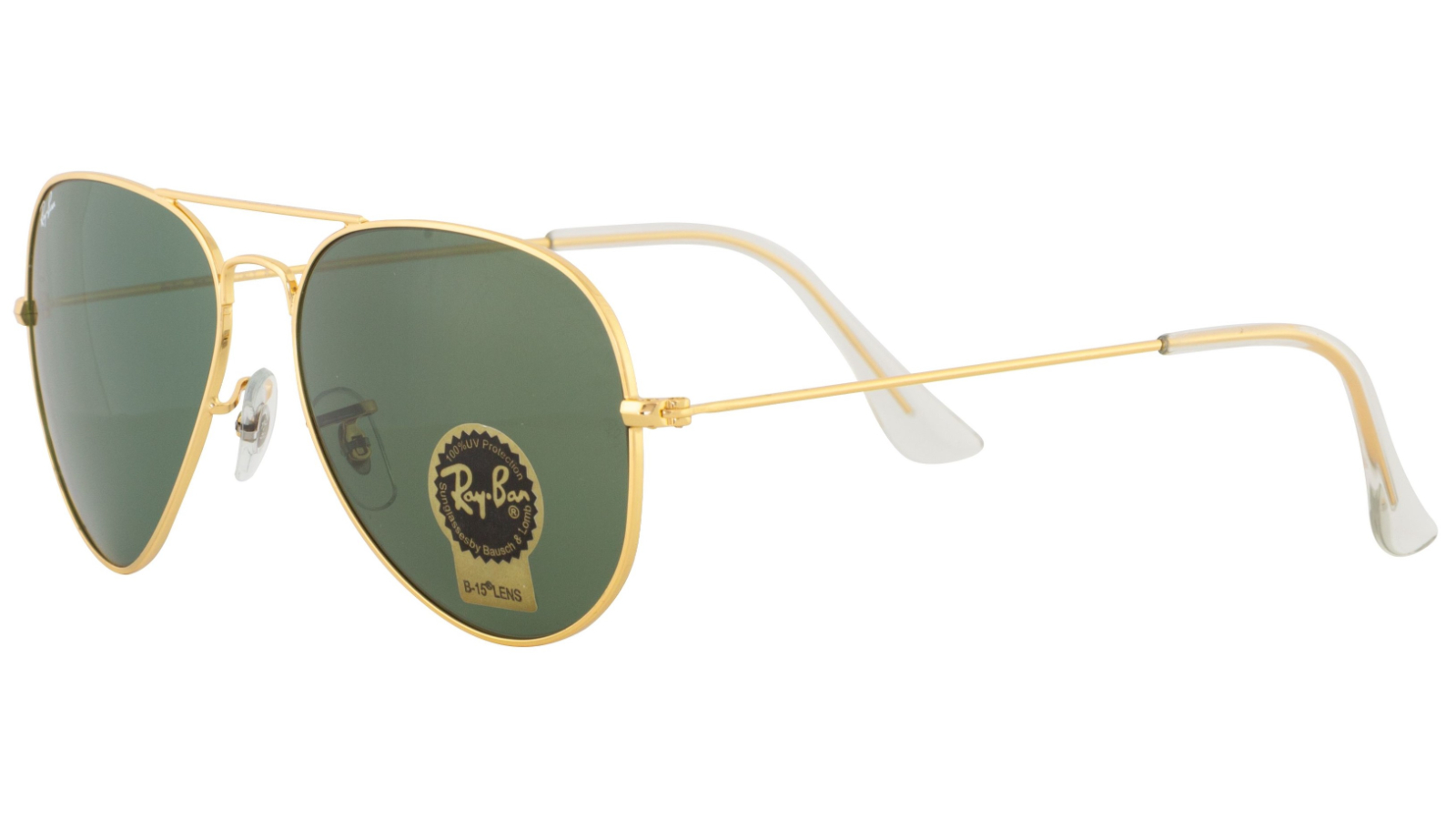 Ray-Ban Aviator Classic Sunglasses Gold/Green Harvey Norman