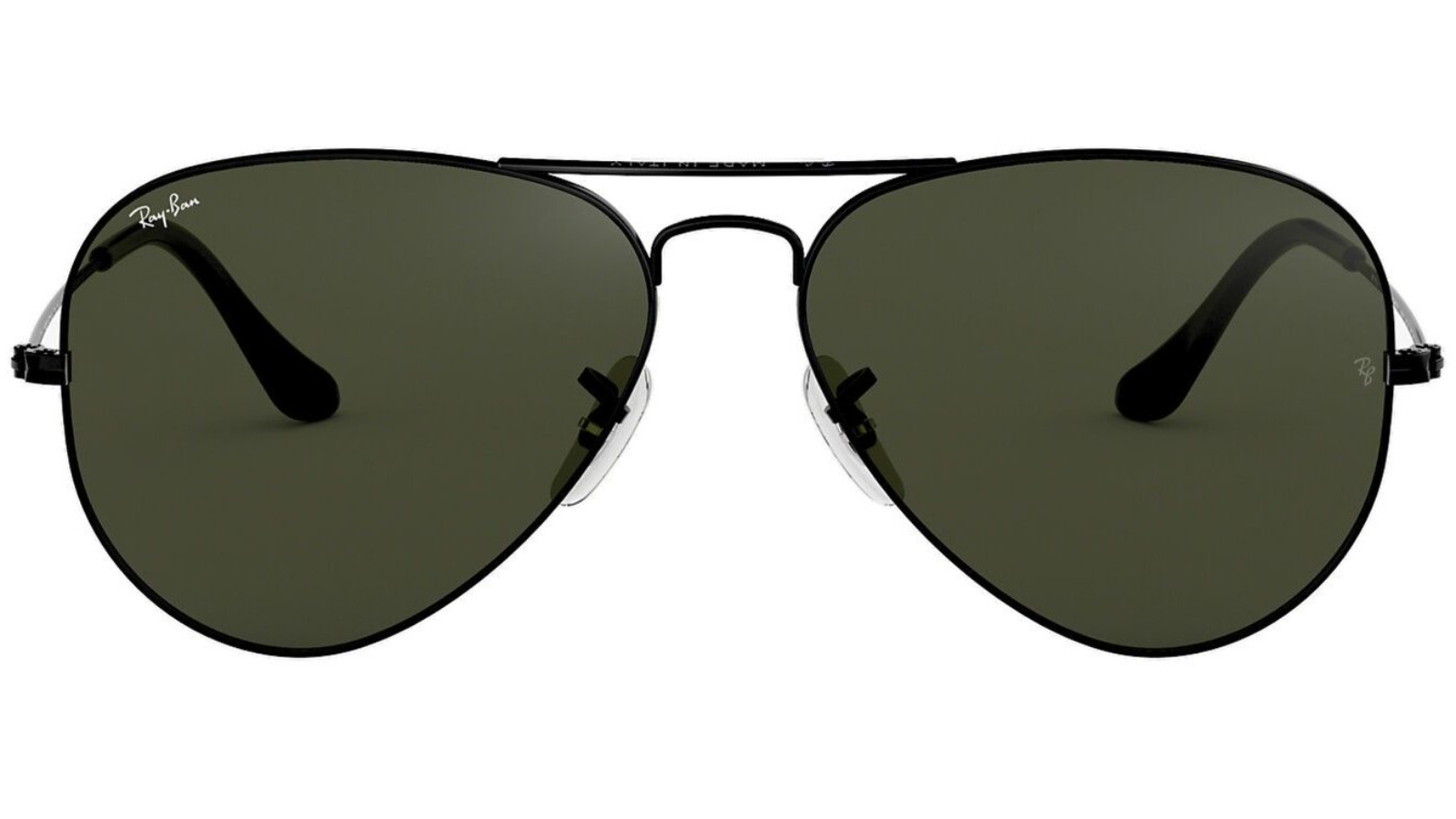 Ray-Ban Aviator 2 Large Metal Sunglasses - Black/Green