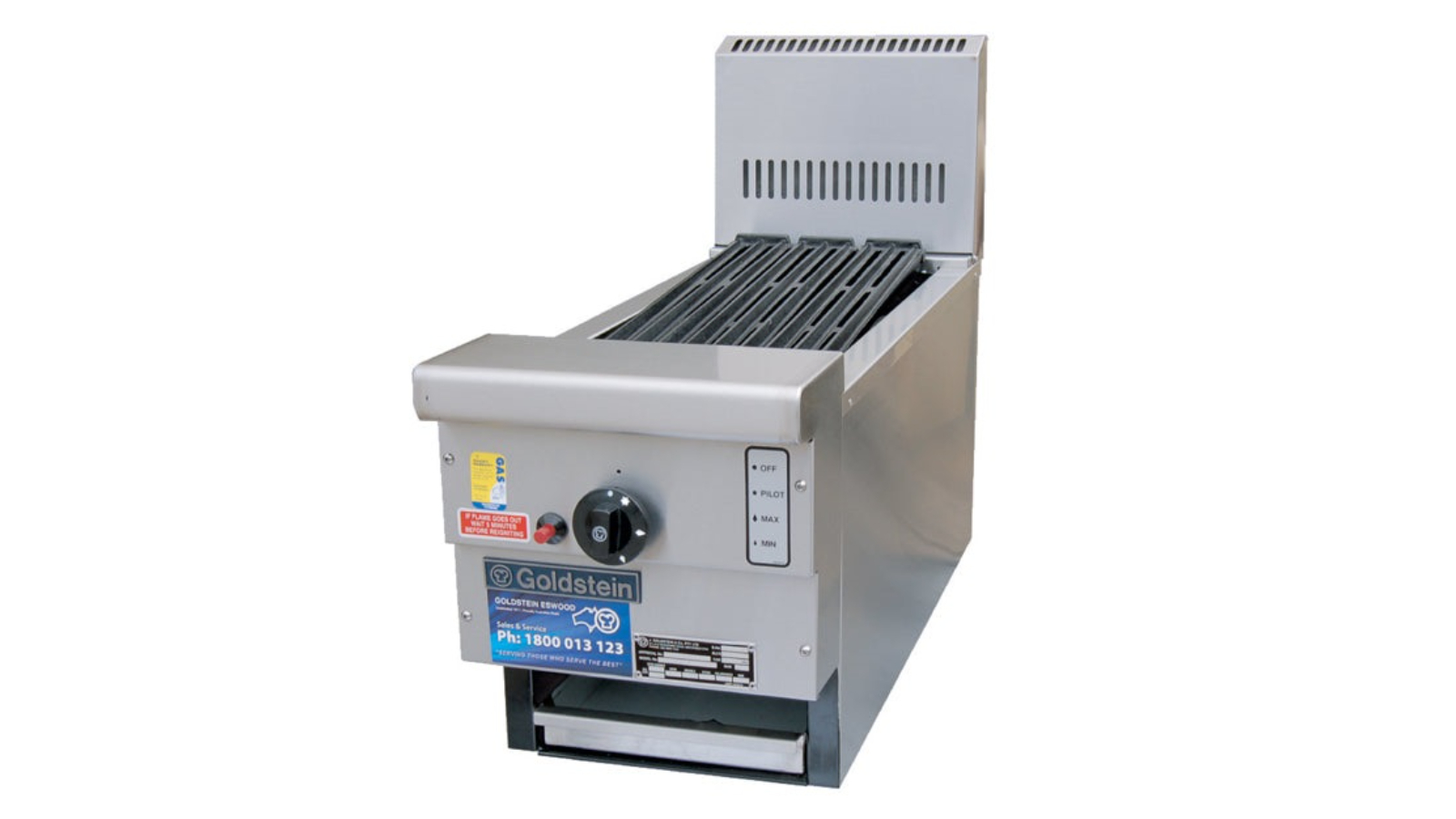 Goldstein RBA12L Gas Grill with Splashback