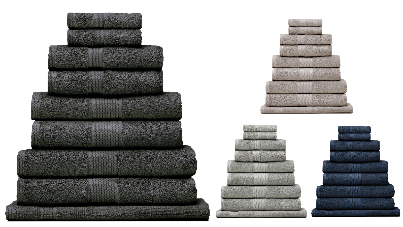 Bianca Pack of 4 Reid Turkish Cotton Bath Mat