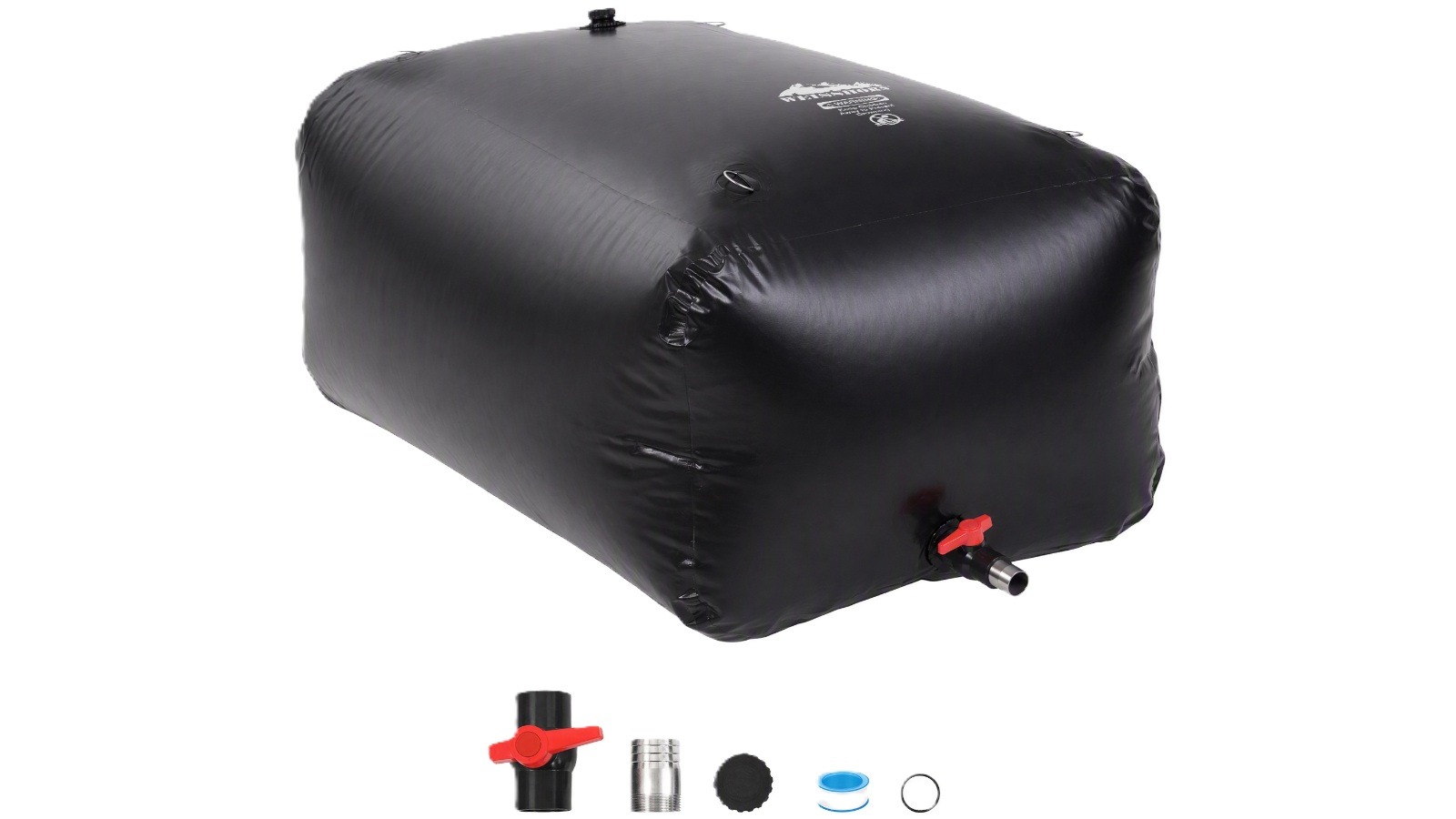 Weisshorn 1000L Water Bladder Bag Portable Large Storage Tank - Black
