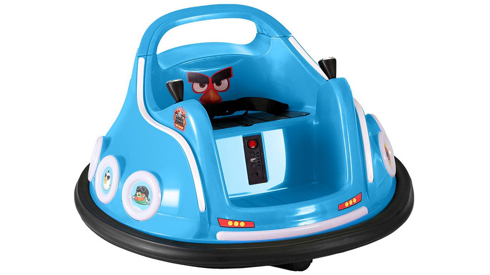 Rigo Kids Ride On Car with Angry Birds Stickers - Blue