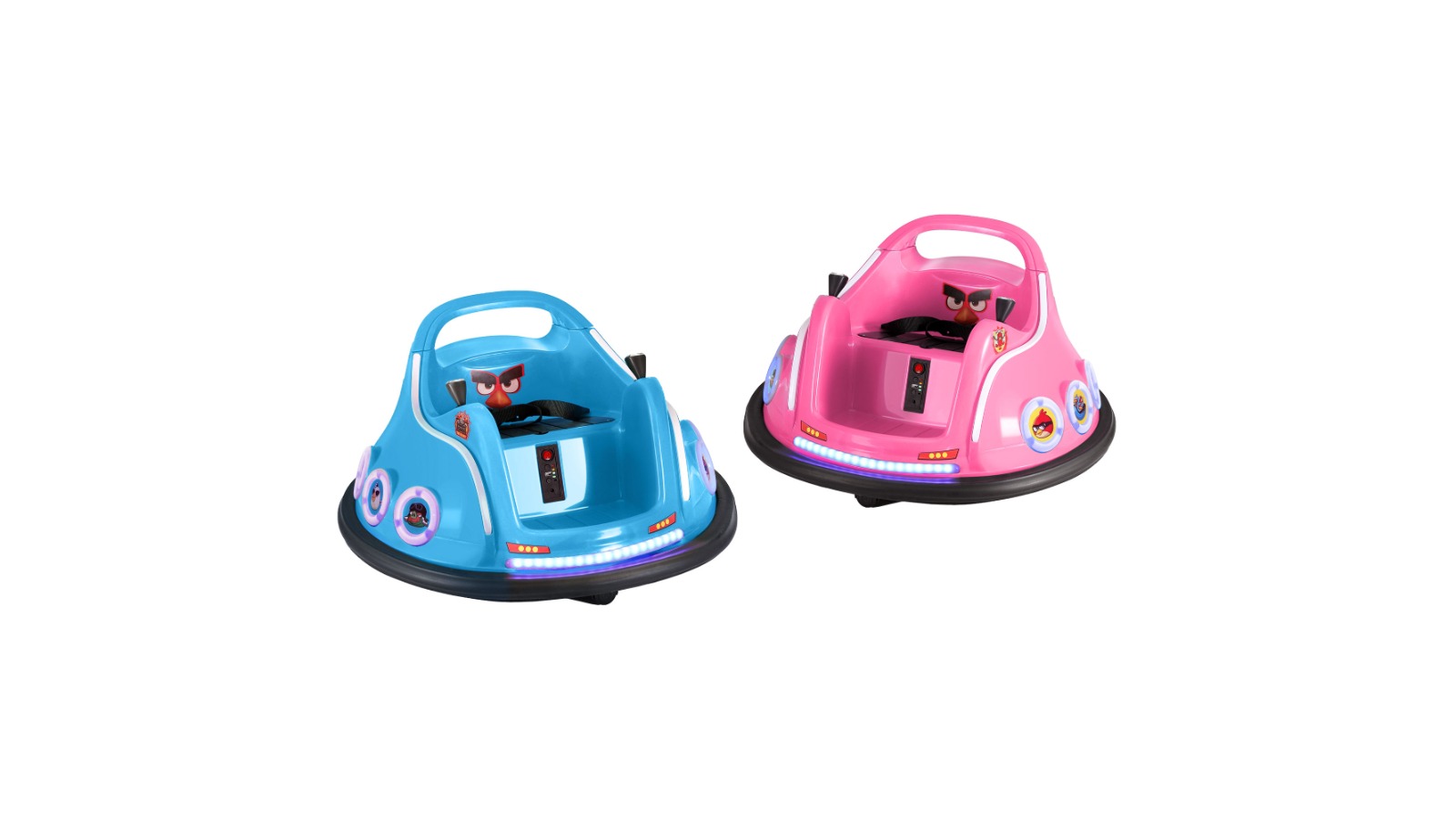 Rigo Kids Ride-on Bumper Electric Toy Car with Remote Control - Blue/Pink