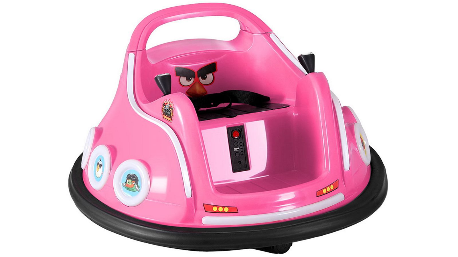 Rigo Kids Ride On Car with Angry Birds Stickers - Pink