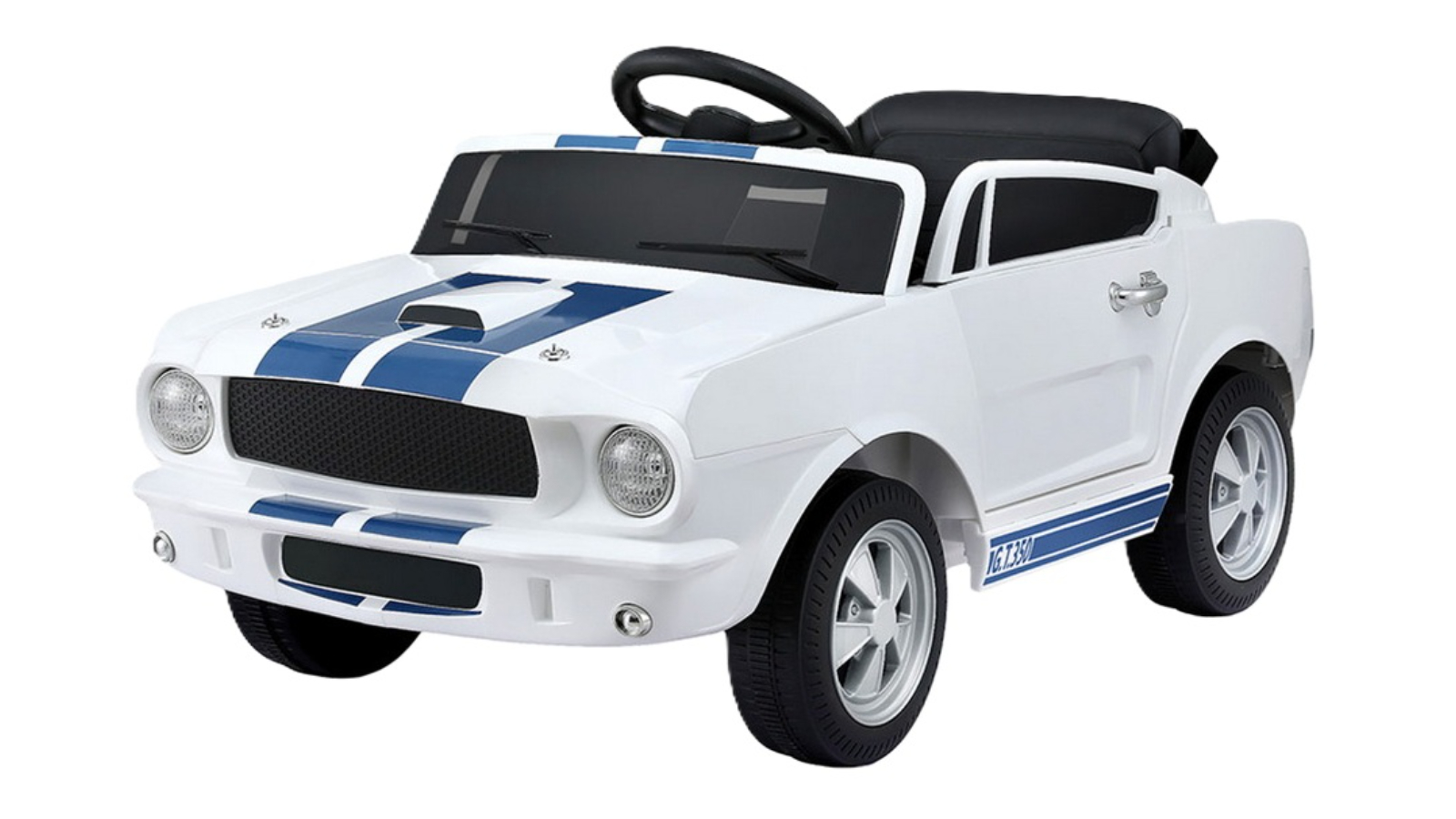 Shelby Kids GT350 Licensed Electric Ride-On Car - White