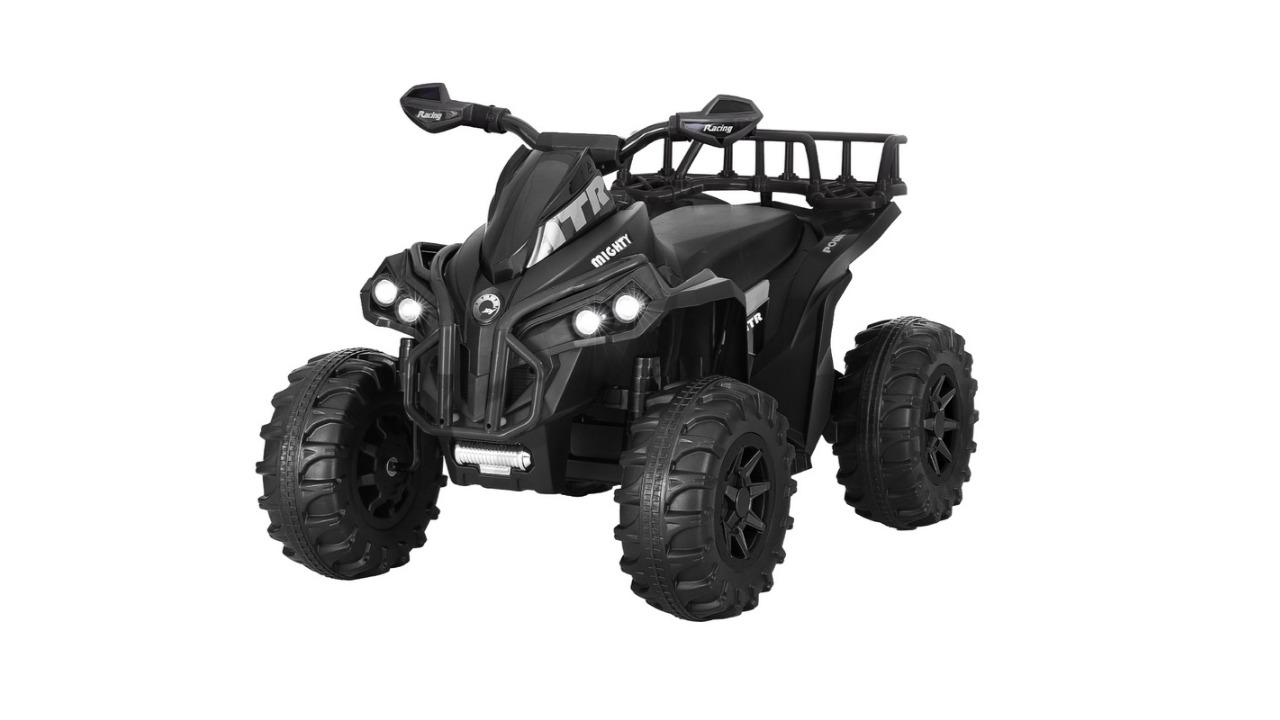 Rigo Kids 12V ATV Quad Ride-on Car - Black