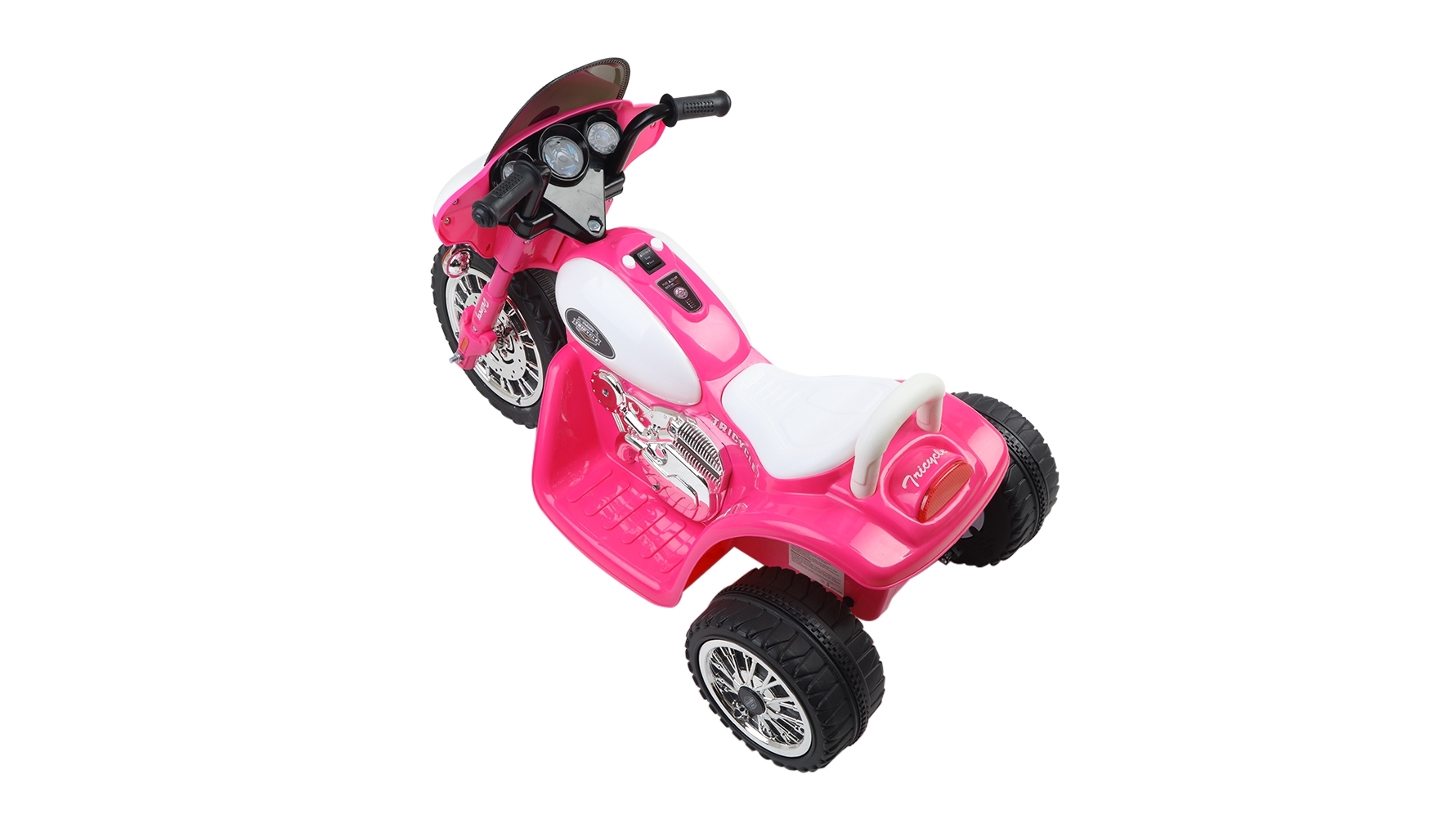 Rigo Kids Ride On Motorbike Police Tricycle Pink Harvey Norman